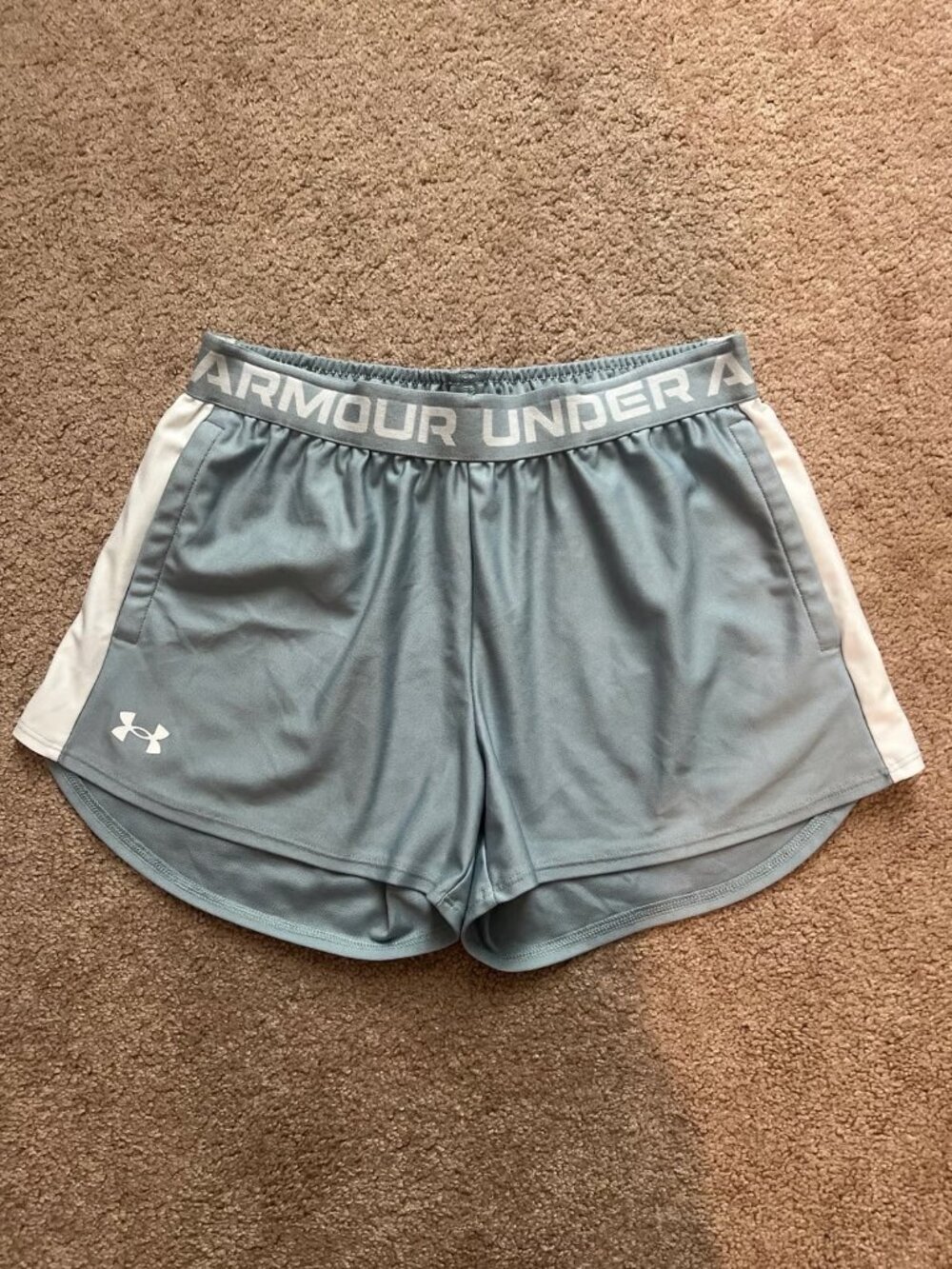 Under Armour Women’s Play Up Steel Blue 3” Shorts